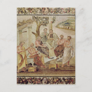 Plato Conversing with his Pupils Vykort