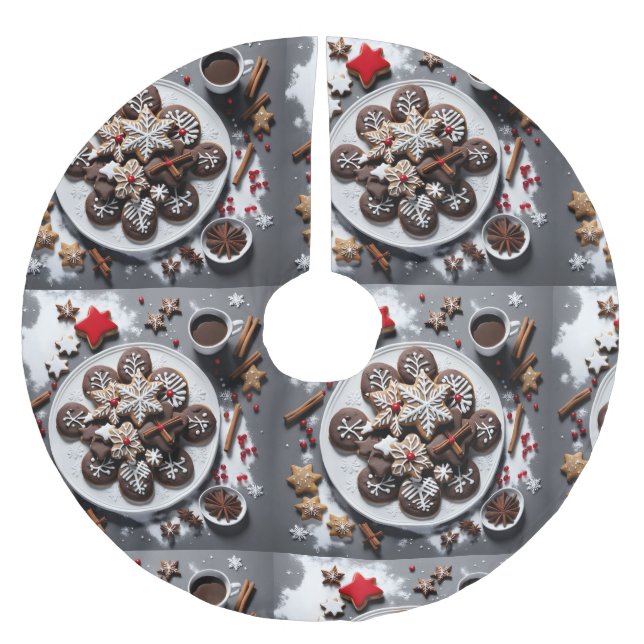 Plato de papel navidad 1 - 001 julgransmatta borstad polyester (Framsidan)