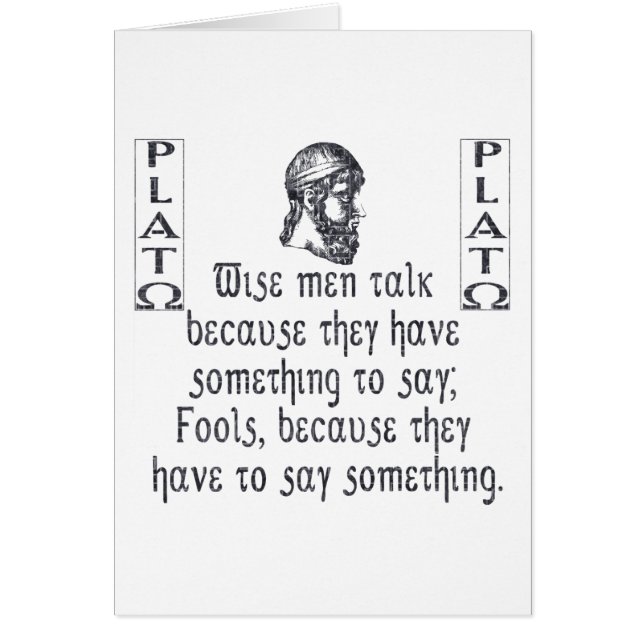 Plato Hälsningskort (Framsidan)