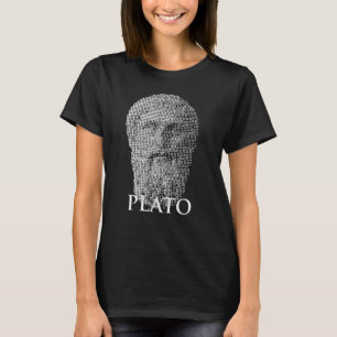 Plato Halvton Porträtt T Shirt