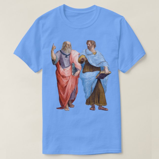 Plato och Aristoteles 2 T Shirt (Design framsida)