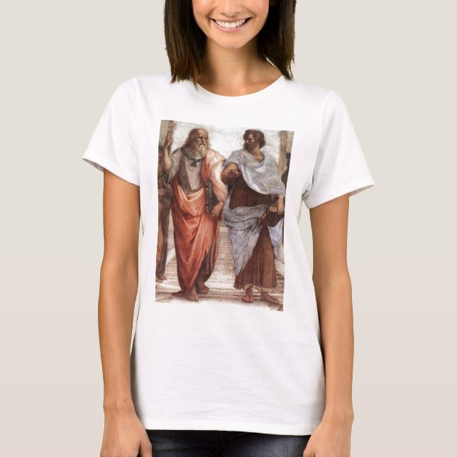 Plato och Aristotle T Shirt (Framsida)