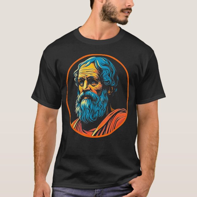 Plato Philosopher T Shirt (Framsida)