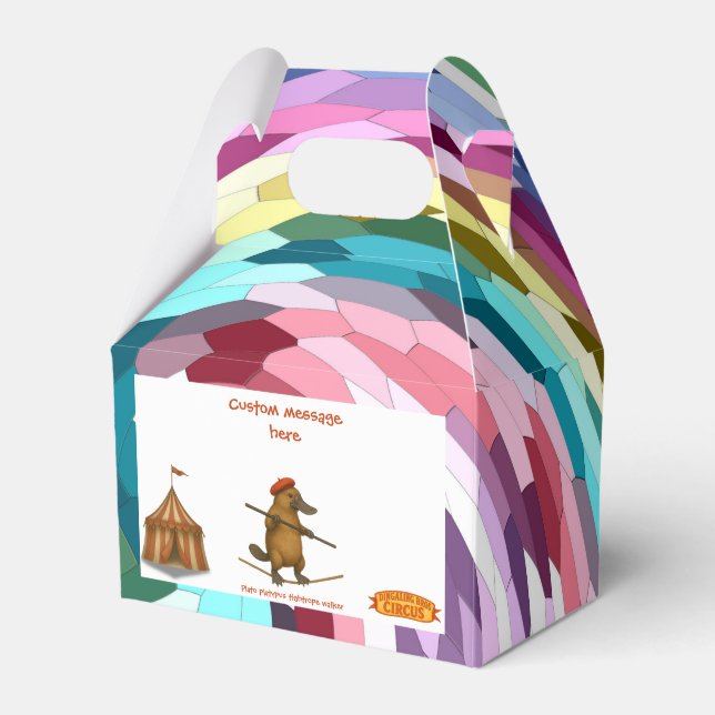 Plato platypus tightrope walker presentaskar (Framsidan Sidan)