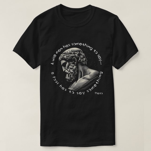Plato Quote T Shirt (Design framsida)