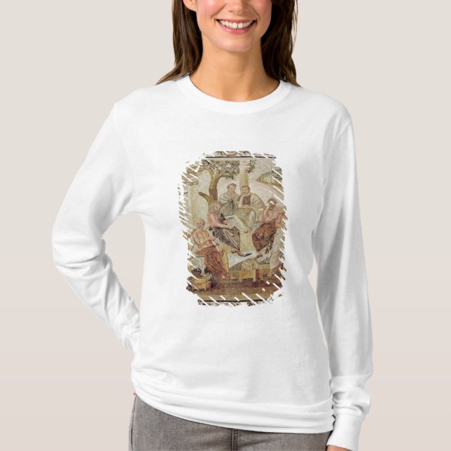 Plato som samtalar med hans elever t-shirt (Framsida)