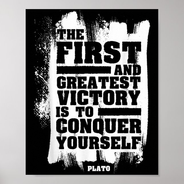 Plato Stoic Mindfulness Citote Stoicism Philosophy Poster (Framsidan)