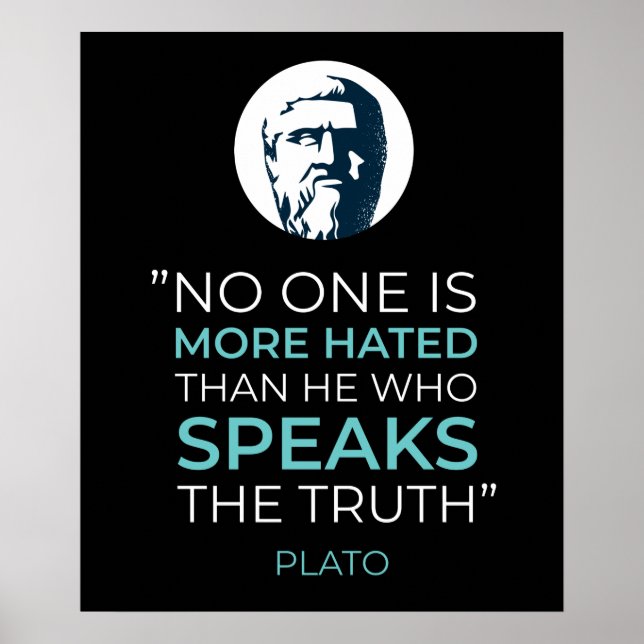Plato Truth Philosophy-citat Poster (Framsidan)