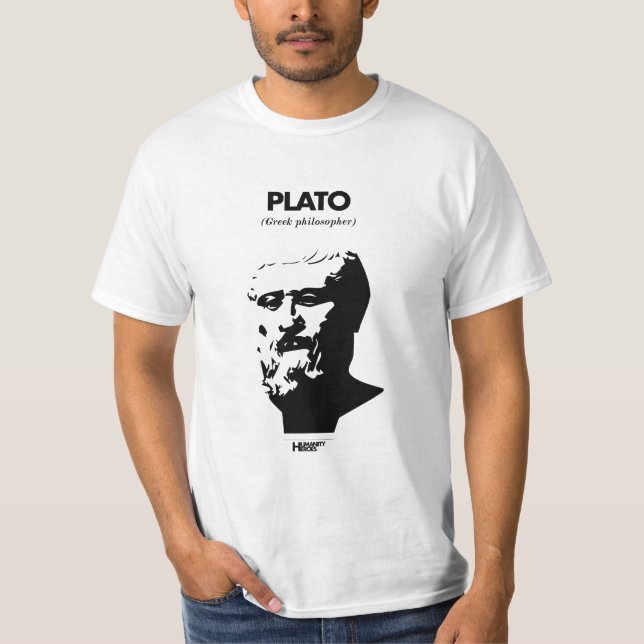 Plato vitT-tröja Tee (Framsida)