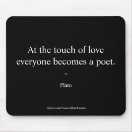 Platocitat; pekfingret på Kärlek Musmatta