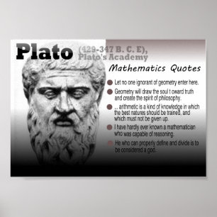 Platomatematikcitat Poster