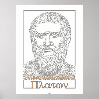 Platon. Grekisk filosof [014] Poster