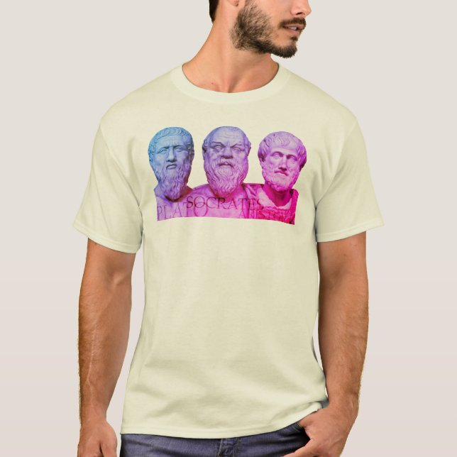 Platon, Sokrates och Aristoteles T Shirt (Framsida)