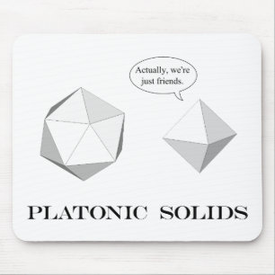 Platonisk heltäckandemousepad musmatta