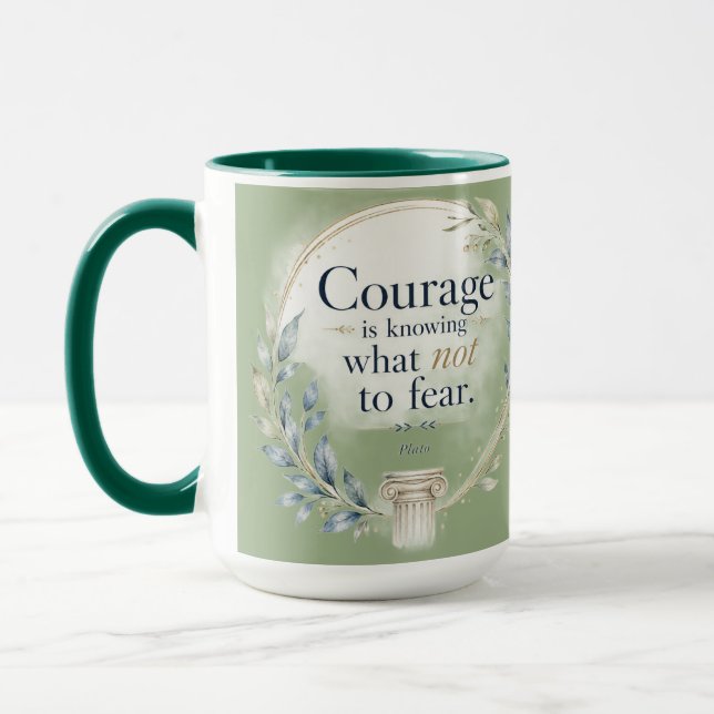Platons Inspirerande Citat Kaffemug Mugg (Vänster)
