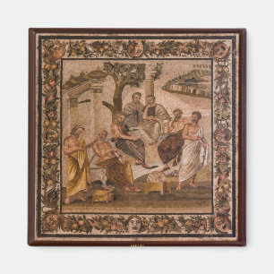 Platos akademiska mosaik magnet