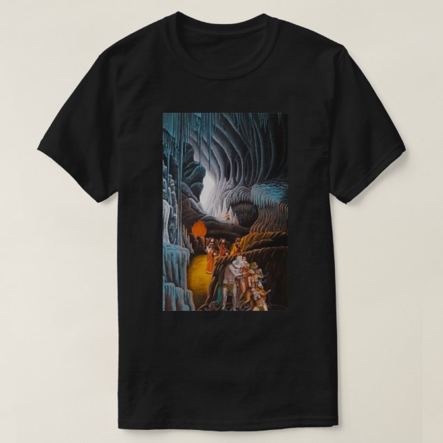 Platos Cave Allegory T Shirt (Design framsida)