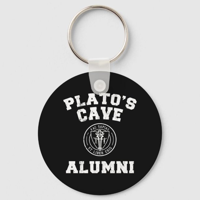 Platos Cave Alumni Keychain Nyckelring (Framsida)