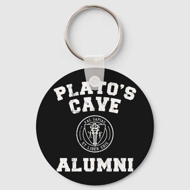 Platos Cave Alumni Keychain Nyckelring (Framsida)