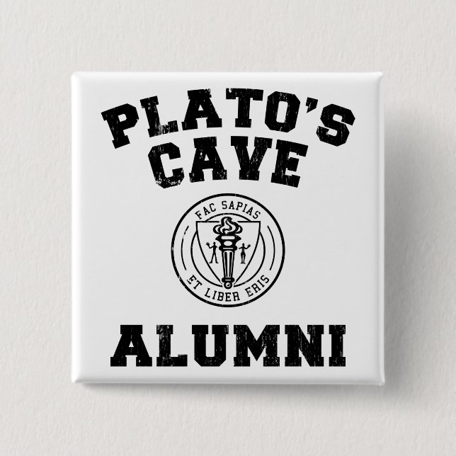Platos Cave Alumni-knapp Knapp (Framsida)
