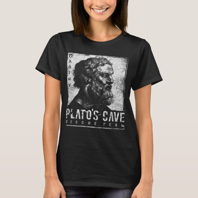 Platos Cave Rädding Team Ancient Hellenistic Philo T Shirt (Framsida)