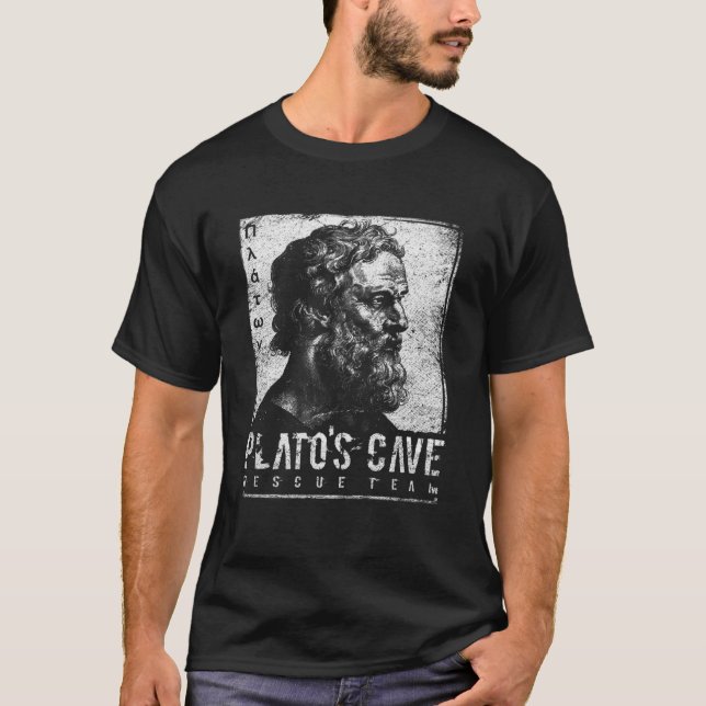 Platos Cave Rädding Team Ancient Hellenistic Philo T Shirt (Framsida)