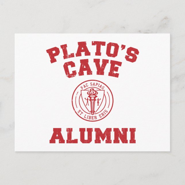 Platos grotta alumner vykort (Framsida)