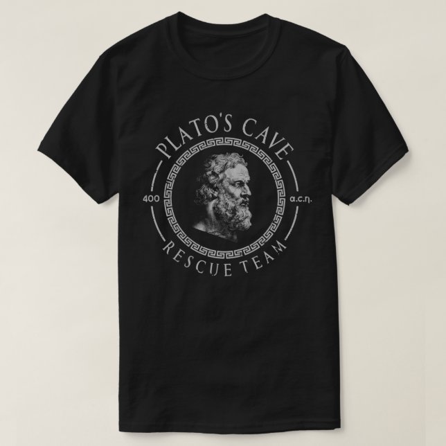 PLATOx27S CAVE RÄDDING TEAM PHILOSOPHER FIILOSOPHY T Shirt (Design framsida)