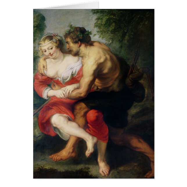 Plats av kärlek eller, den chevalereska hälsningskort (Framsidan)