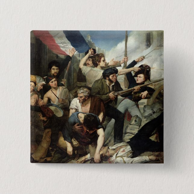 Plats av revolutionen 1830 knapp (Framsida)