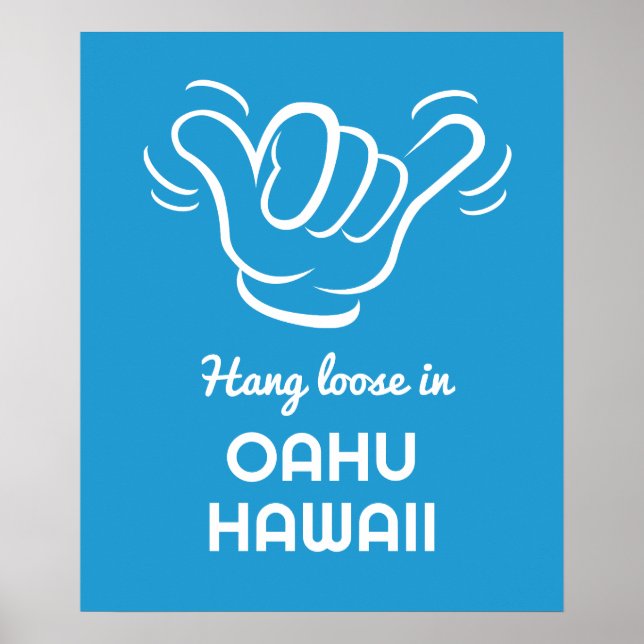 Plats för anpassningsbar, text & Färg Shaka Poster (Framsidan)