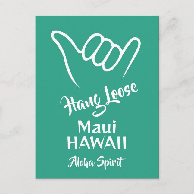 Plats för anpassningsbar, text & Färg Shaka Vykort (Framsida)