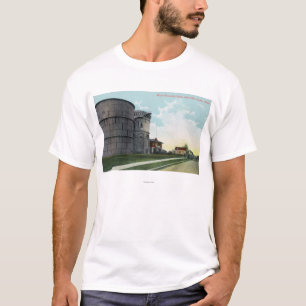 Plats för behållare för vatten för drottningAn T-shirt