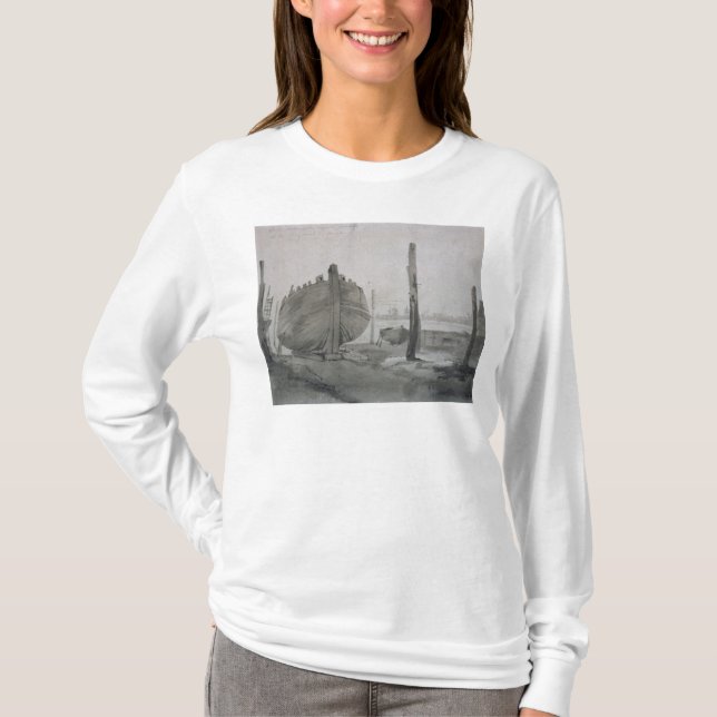 Plats för flod för John konstapel | med skytteln T-shirt (Framsida)