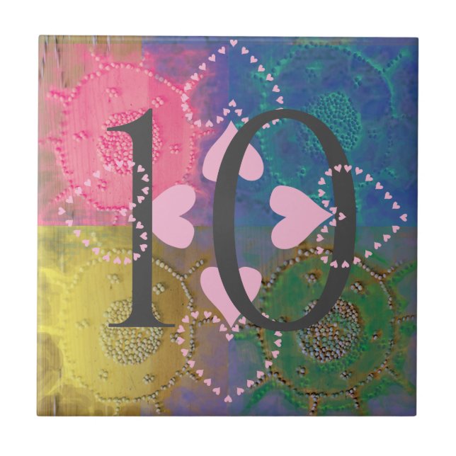 Plats för husnummer kakelplatta (Framsidan)