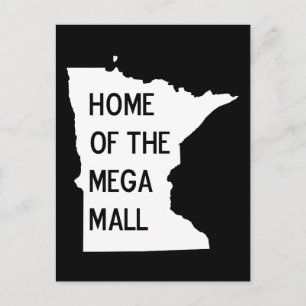 Plats för megapians Mall MN Silhouette-vykort Vykort