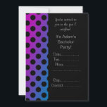 PLATS FÖR MODERN BACHELOR PARTY INVITATIONS INBJUDNINGAR<br><div class="desc">ENKEL OCH MASCULINE BACHELOR PARTY-ANBUD</div>