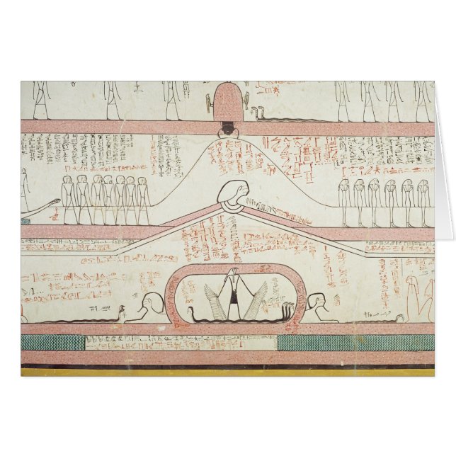 Plats från boken av Amduat Hälsningskort (Framsidan Horizontal)