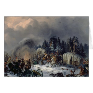 Plats från detFransk krig i 1812 Hälsningskort