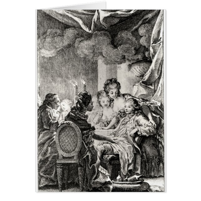 Plats från "L'Ingenu" vid Voltaire Hälsningskort (Framsidan)