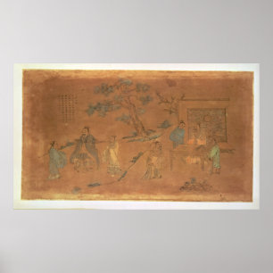 Plats från livet av Confucius Poster