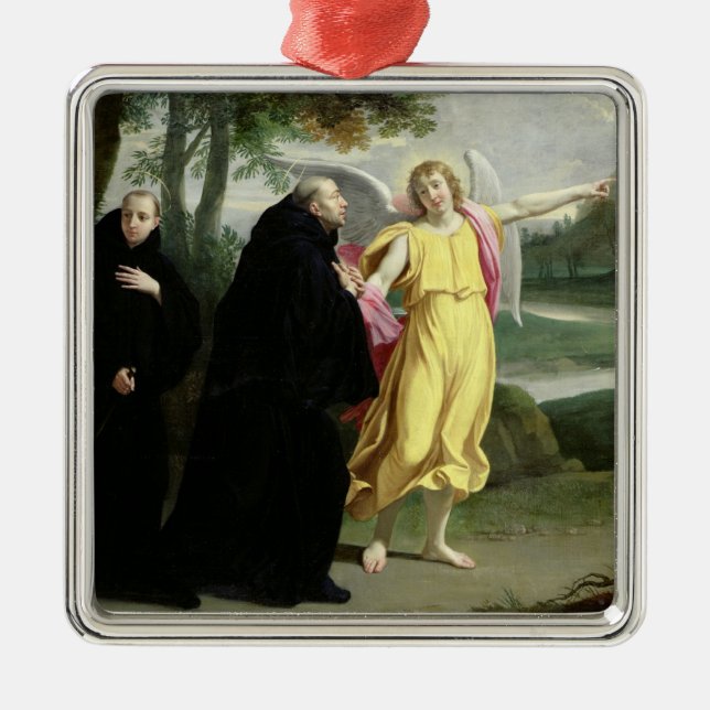Plats från livet av St. Benedict Julgransprydnad Metall (Framsidan)