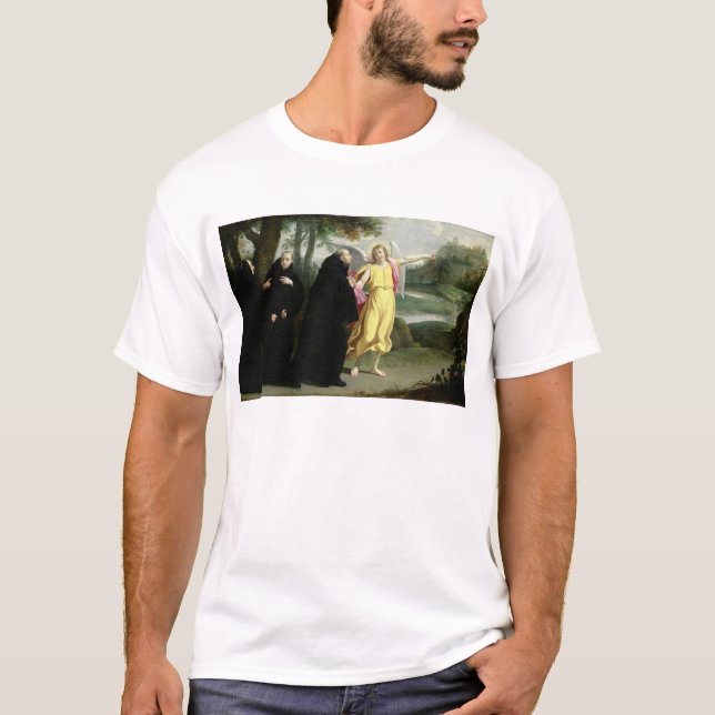 Plats från livet av St. Benedict T-shirt (Framsida)