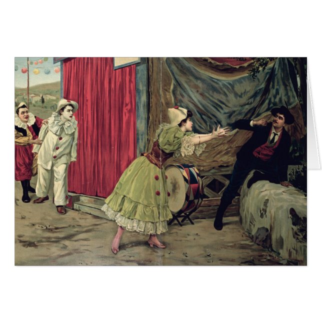 Plats från operan 'Pagliacci Hälsningskort (Framsidan Horizontal)