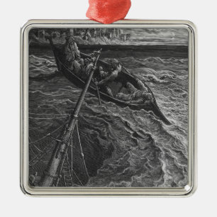 Plats från 'rimen av den forntida Mariner'en Julgransprydnad Metall
