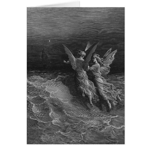 Plats från "rimen av den forntida sjömannen" 2 hälsningskort (Framsidan)