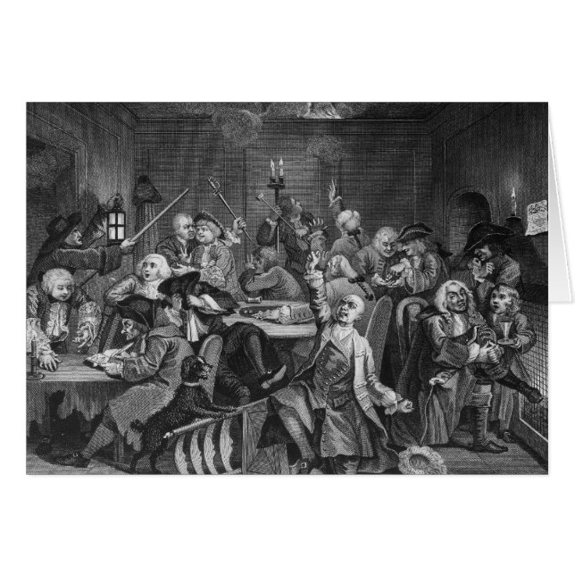 Plats i ett dobbelhus hälsningskort (Framsidan Horizontal)