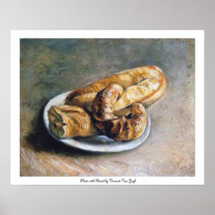 Plats med Bröd av Vincent Van Gogh Poster