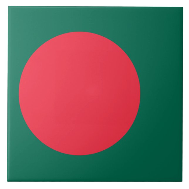 Plats med flagga i Bangladesh Kakelplatta (Framsidan)