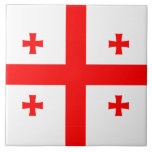 Plats med flagga i Georgien Kakelplatta<br><div class="desc">Lägg till ett litet georgiskt pride till din décor med vår exklusiv med flagga Georgien! Den här plattan är uppgjord med stor noggrannhet och är mer än bara en dekorativ accent. Den är en firande av Georgiens kulturarv och kulturella pride. Den pulserande designen visningar på ett framträdande sätt den ikoniska...</div>